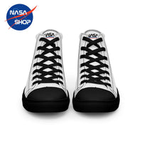 Chaussure NASA Femme blanche avec le logo Worm et bord rembouré