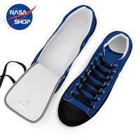 Chaussure NASA Worm "Bleu" hautes en toile homme de qualité supérieur avec semelle noir