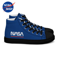 Chaussure à la mode NASA Worm "Bleu" hautes en toile homme
