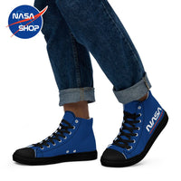 Chaussure NASA Worm "Bleu" hautes en toile homme