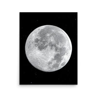 Photo avec une superbe image de la lune dans le ciel