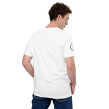 T Shirt blanc de la lune pour homme vue de dos